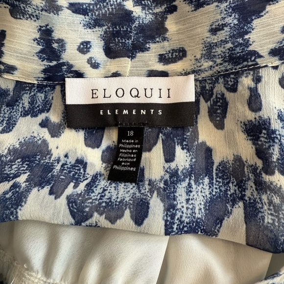 ELOQUII Elements - Women's Plus Size 19- Tie Neck Fit and Flare Dress - NWOT - Picture 8 of 9